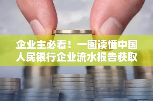 企业主必看！一图读懂中国人民银行企业流水报告获取全流程