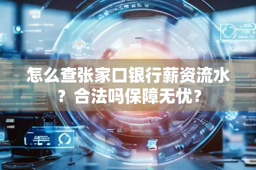 怎么查张家口银行薪资流水？合法吗保障无忧？