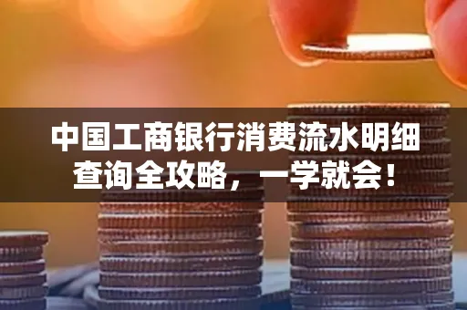中国工商银行消费流水明细查询全攻略，一学就会！