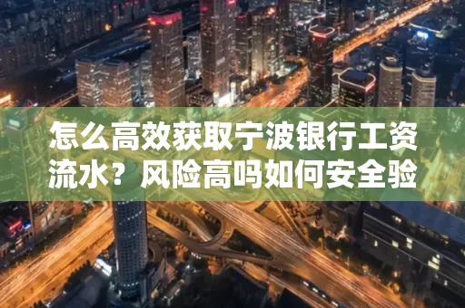 怎么高效获取宁波银行工资流水？风险高吗如何安全验证？